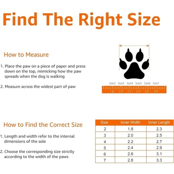 Amazon Basics Size 5 Waterproof Anti-Slip Reflective Dog Boots - 2.4" x 2.8"‎ - Picture 6 of 8